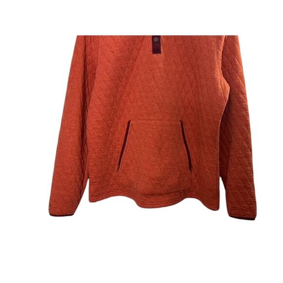 Orvis Outdoor Paprika Quilted Snap Sweatshirt Women's Size Large - Picture 4 of 6